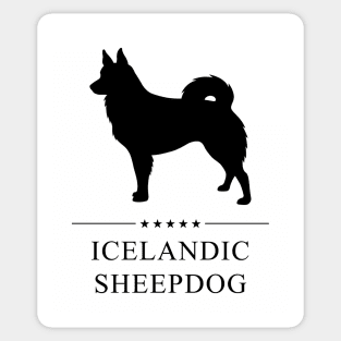 Icelandic Sheepdog Black Silhouette Sticker
